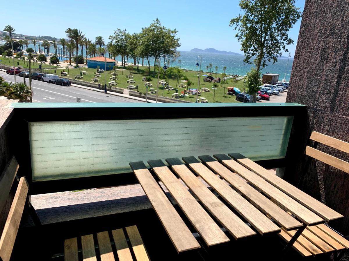 Apartamentos En Playa De Samil Primera Linea De Playa Pe Na Areia فيجو المظهر الخارجي الصورة